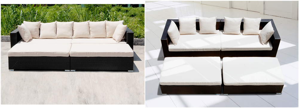 China Outdoor Wicker Rattan Sectional Sofa Set Manufacturer