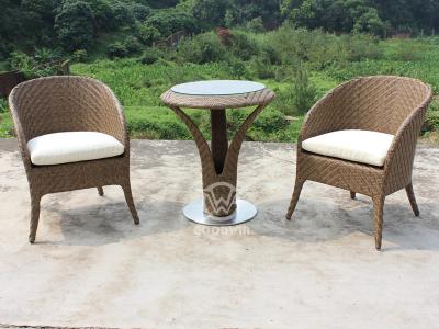 Sillas de muebles de ocio al aire libre con mesa