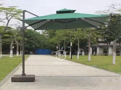 Impermeable De Aluminio Al Aire Libre De La Tienda De Café Paraguas