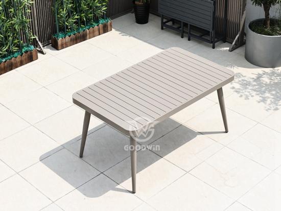 Outdoor Aluminum Rectangle Dining Table