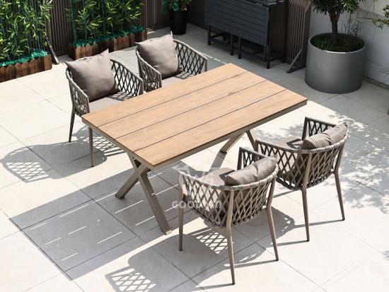 High End Outdoor Furniture Aluminum Dining Set
