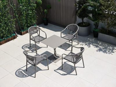 Outdoor Restaurant Dining Chair And Square Table Set