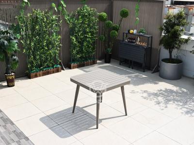 Conjunto de comedor de muebles de exterior con marco de aluminio para todo tipo de clima