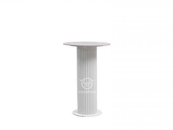 Round Aluminum Frame Dining Table